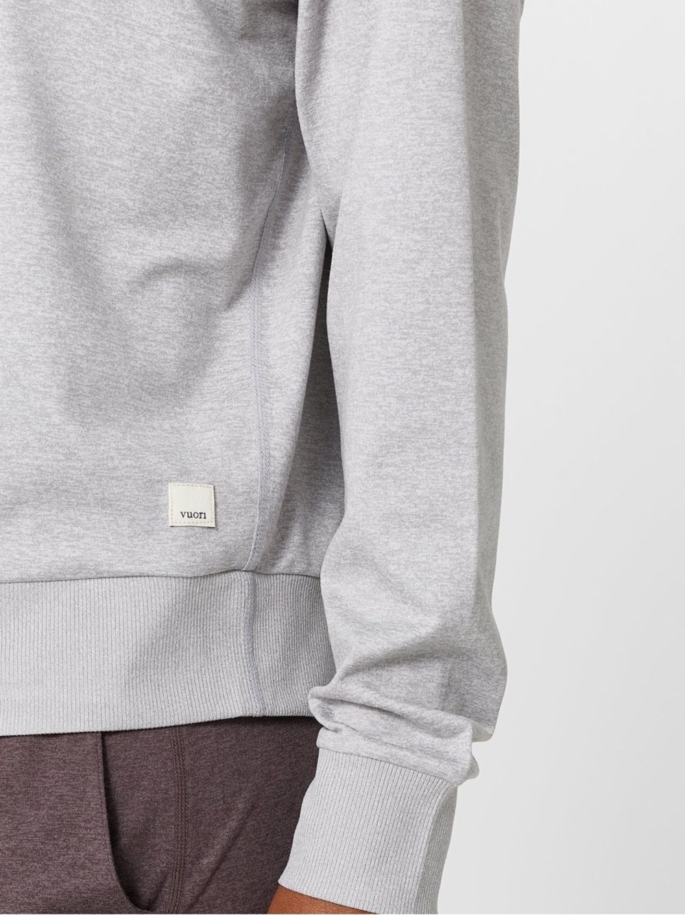 Vuori Halo Women's Modern Crewneck Lightweight Soft Grey Sweatshirt Size XS/S - Picture 4 of 11